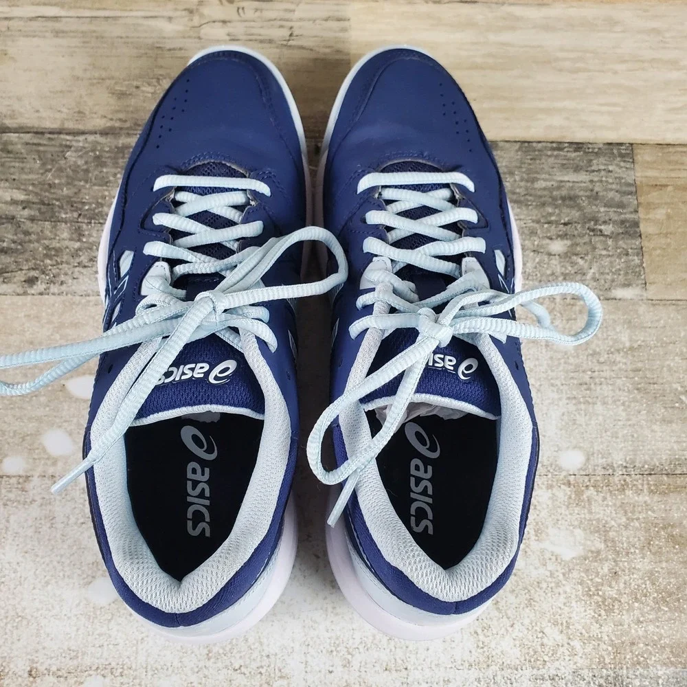 ASICS GEL-Renma Womens Shoe Sz 7 Running Indigo Blue Sky Leather Lace Up Sneaker
